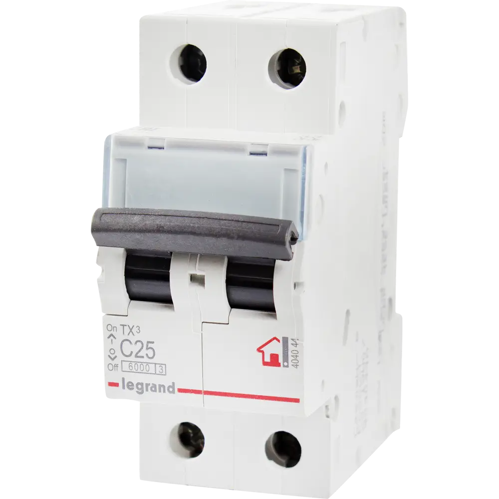 Автоматический выключатель Legrand TX3 2P C25 А 6 кА STLM-2084355