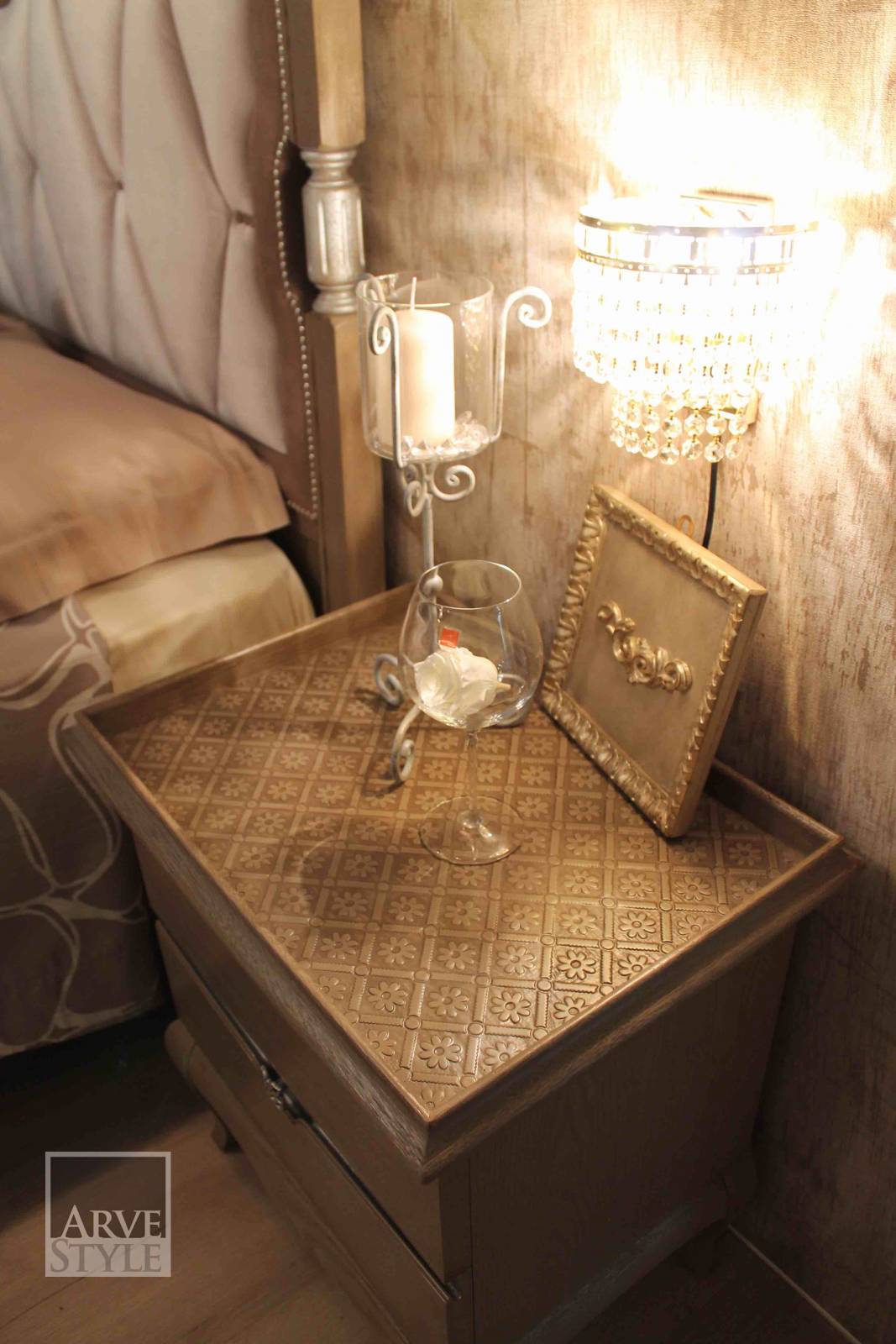 Деревянная прямоугольная тумбочка с ящиками Arvestyle ARCH-00081352 - Вид №7