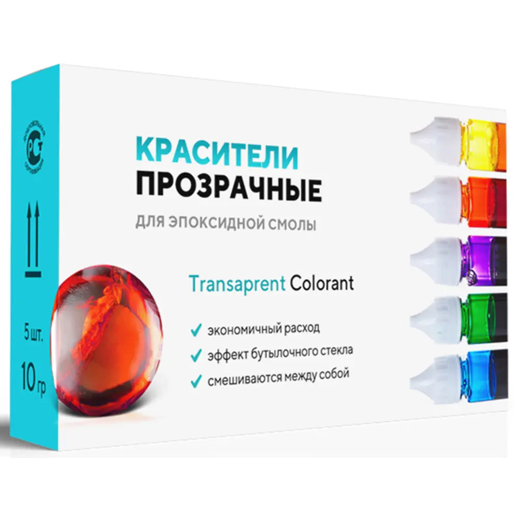 Набор красителей для эпоксидной смолы Artline Creativity прозрачные 5x10 мл STLM-2199701 - Вид №1