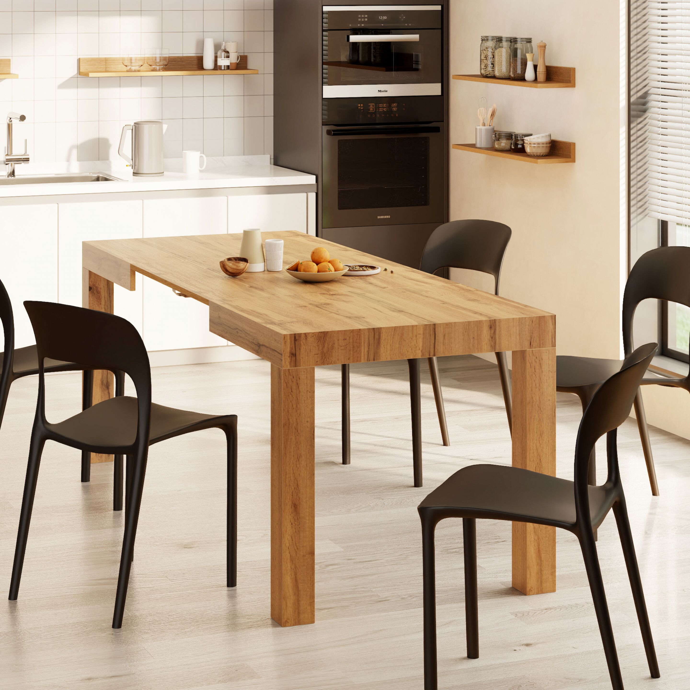 Выдвижной прямоугольный обеденный стол из меламиновой ткани Mobili Fiver First ARCH-00116162 - Вид №44