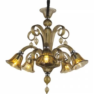 Подвесная люстра Arte Lamp Corno A8070LM-5CC ARTE LAMP ДИЗАЙНЕРСКИЕ, CORNO 056386 Коричневый