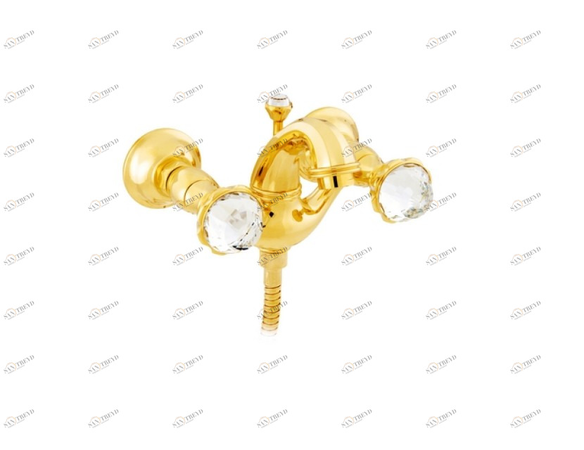 038218.A00.50 Душевой набор для ванны с кристаллами сваровски Яркий хром Mestre Indica