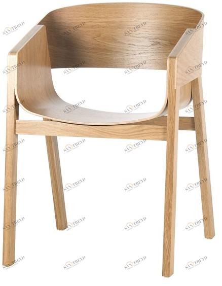 TON Стул из массива дерева с подлокотниками Merano 321400