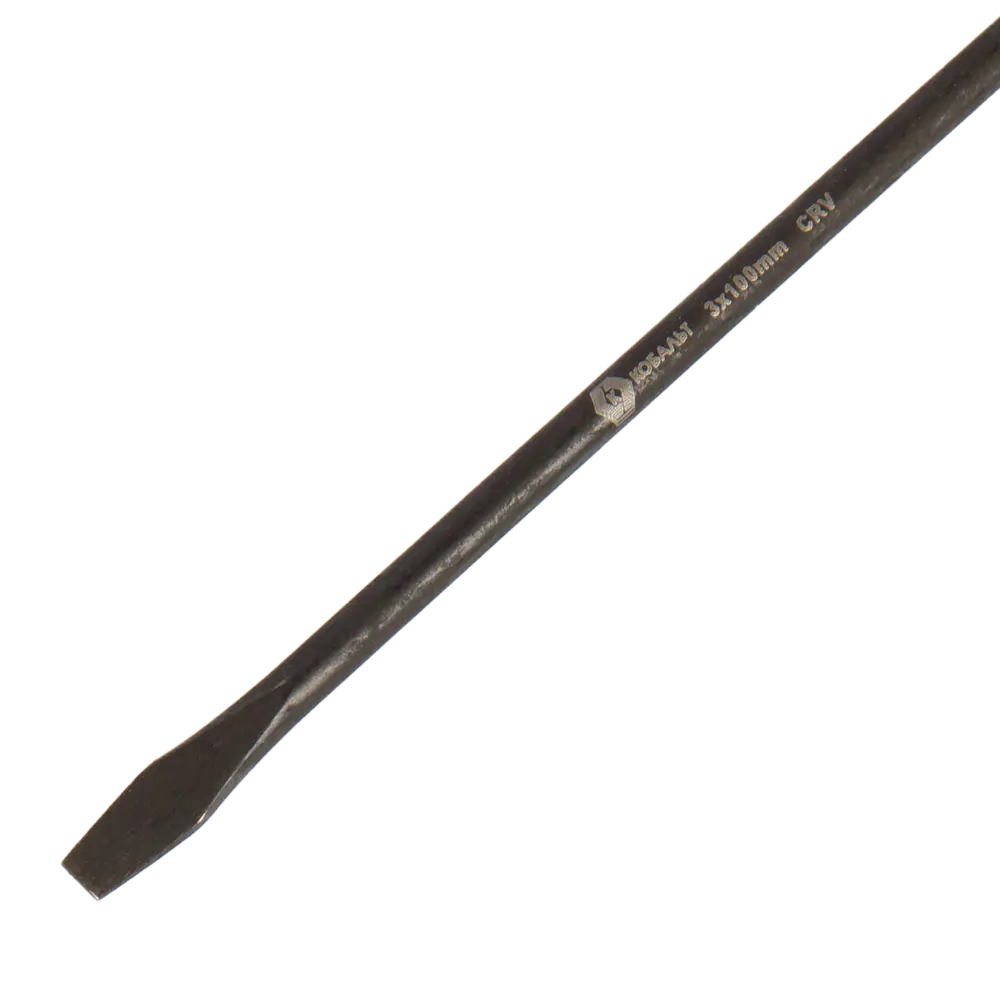 Отвертка прямая КОБАЛЬТ SL3x100 мм для профессионального монтажа 89373860 STLM-1456855 - Вид №1