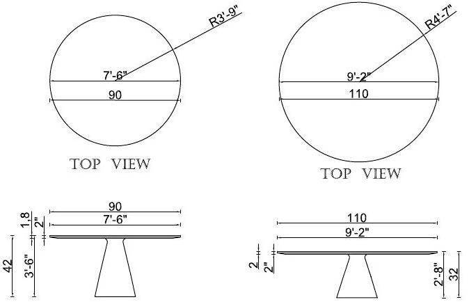 ENNE Круглый журнальный столик из мрамора sun-id-1383951 - Вид №2