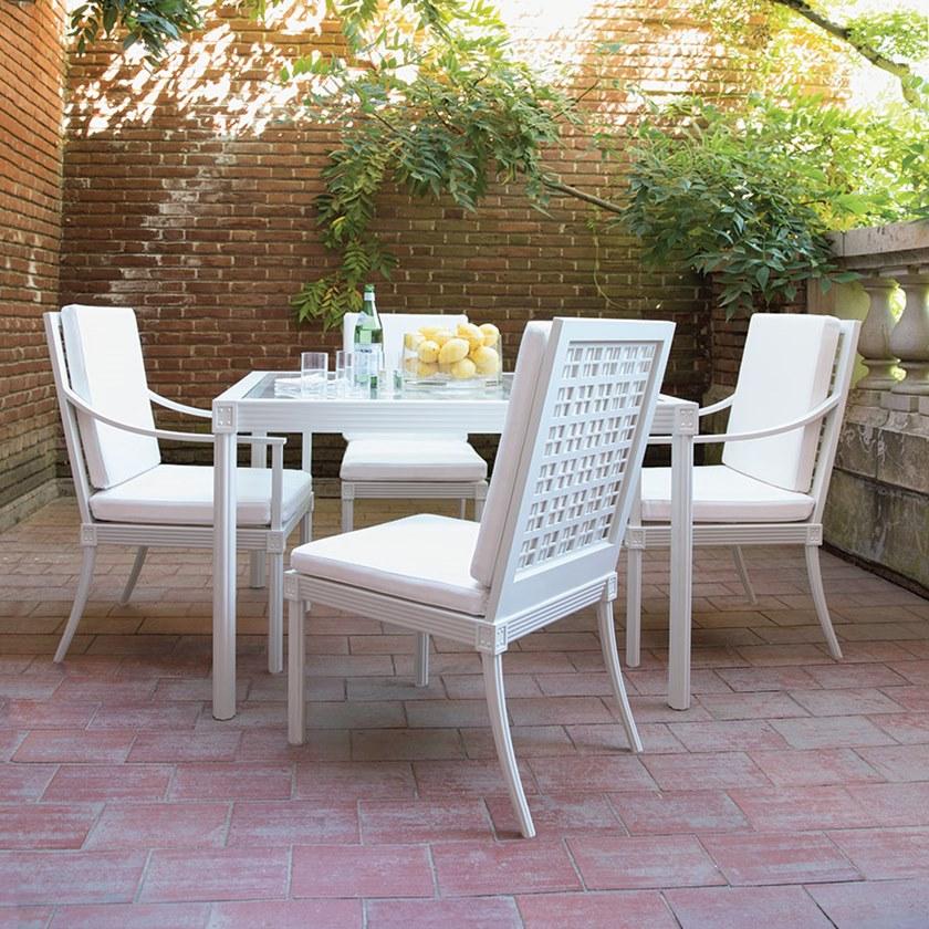 JANUS et Cie Алюминиевый стул с подлокотниками Quadratl sun-id-1449619 - Вид №5