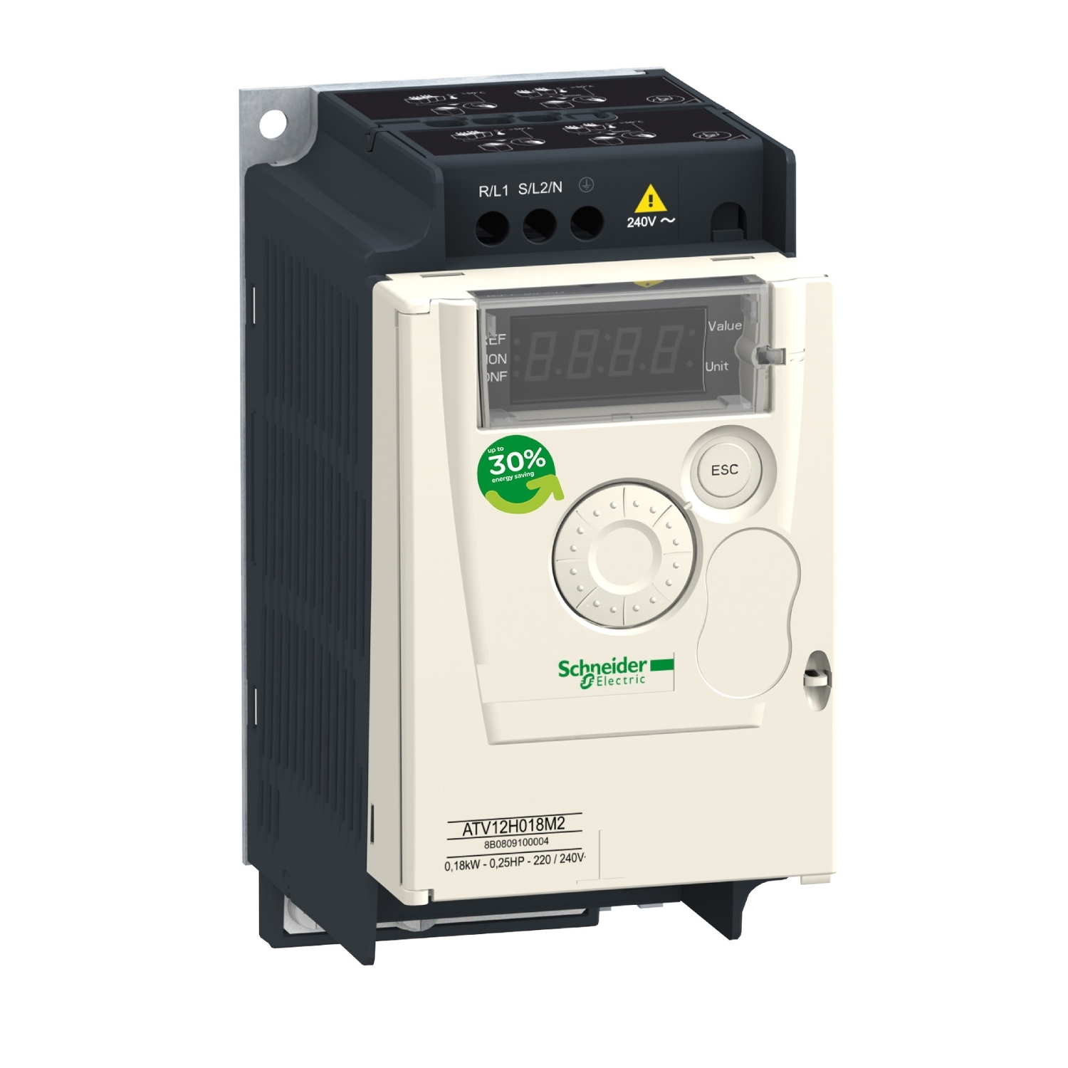 ATV12H037M3 ПРЕОБР ЧАСТОТЫ ATV12 0.37КВТ 240В 3Ф Schneider Electric ПЧ 0 - 15 кВт Altivar 320/12/312/32 
