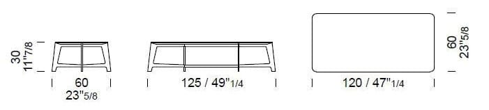 Прямоугольный мраморный журнальный столик Borzalino BSeries ARCH-00098408 - Вид №3