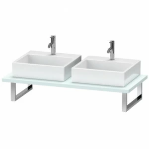 DS105C00909 DuraStyle Консоль для накладной и встраиваемой сверху раковины компакт Светло-голубой матовый декор