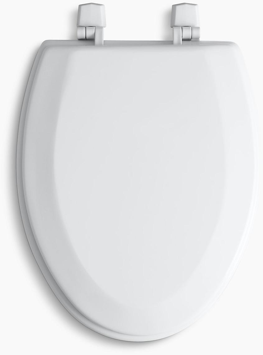 KOHLER Удлиненное сиденье для унитаза Triko  с пластиковыми петлями. K-4712-T-96  - Вид №2