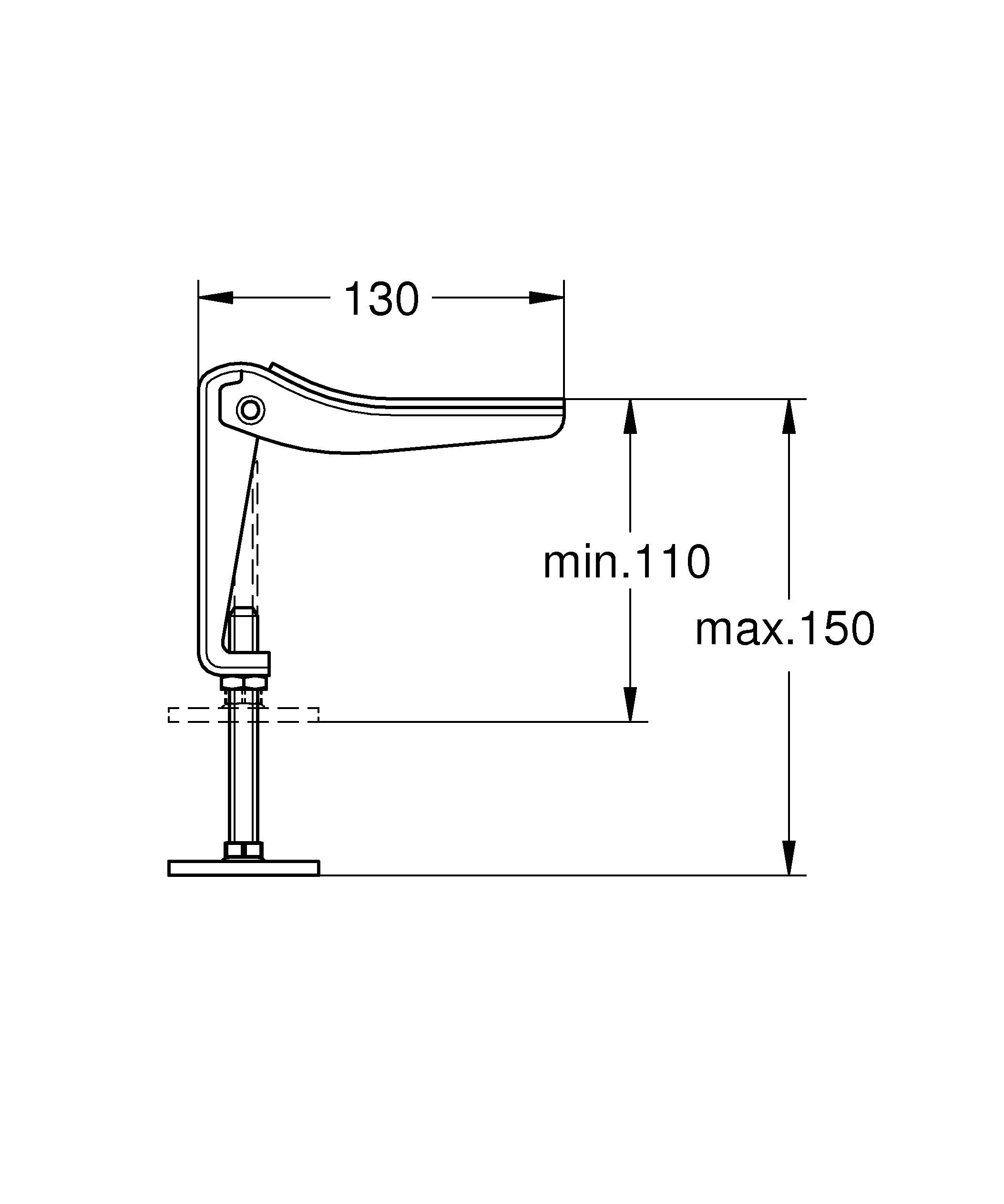 Ножки для встраиваемой ванны GROHE (49115000) Spare Parts - Вид №1