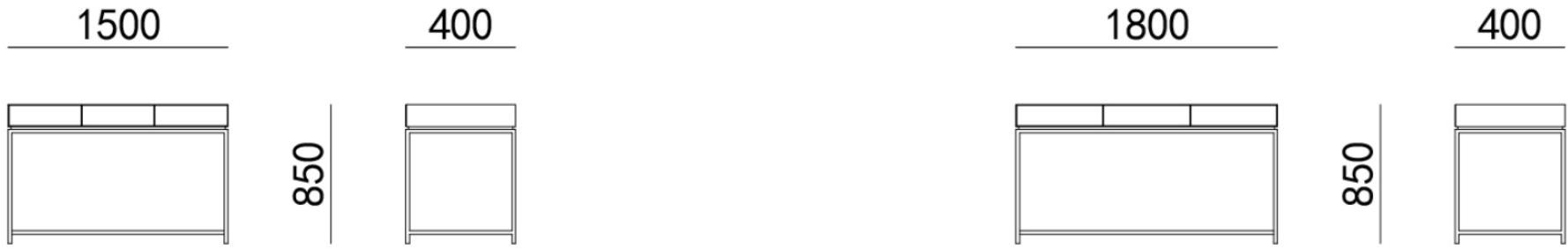 HC28 Cosmo Прямоугольная деревянная консоль с ящиками Largo 13c001 - Вид №1