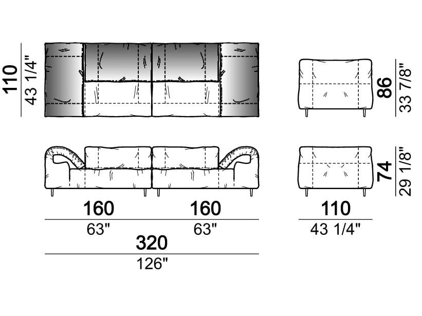 Секционный кожаный диван Arketipo CRAZY DIAMOND ARCH-00133462 - Вид №51