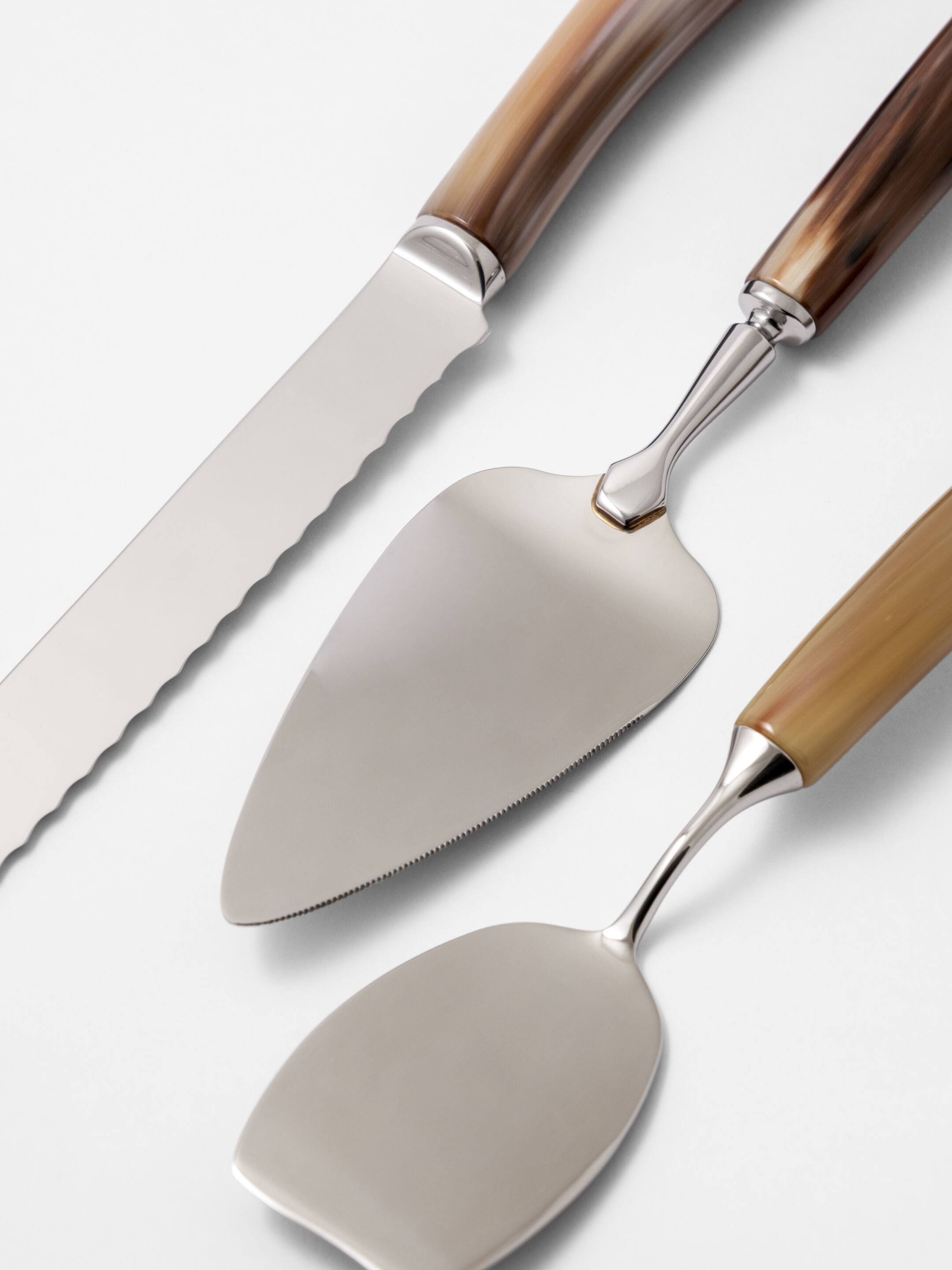 Набор столовых приборов из рога и нержавеющей стали Zanchi 1952 Natural ARCH-00034520 - Вид №2