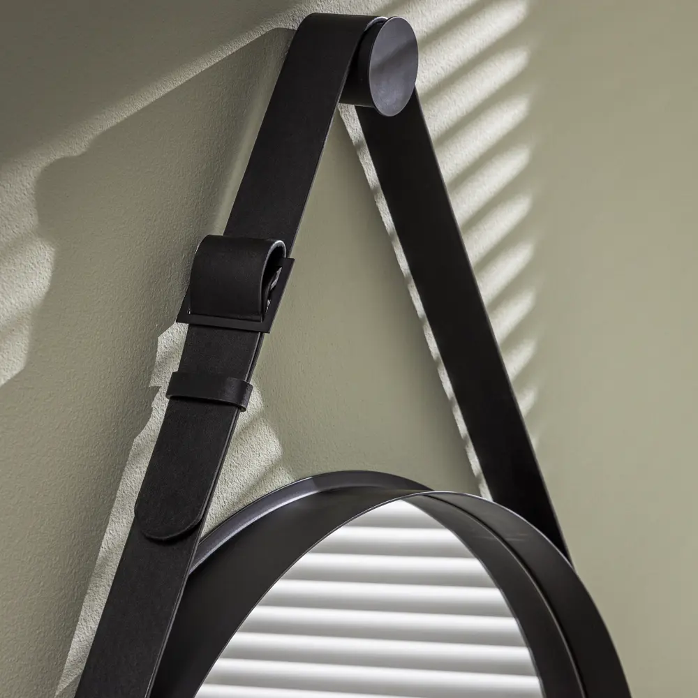 Зеркало декоративное KREAFORTA Barbier круглое D43 см пластик цвет черный STLM-2158350 - Вид №2