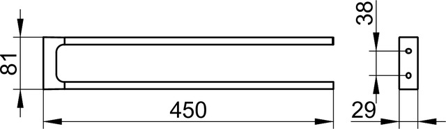 11118050000 Полотенцедержатель KEUCO Edition 11 - Вид №3