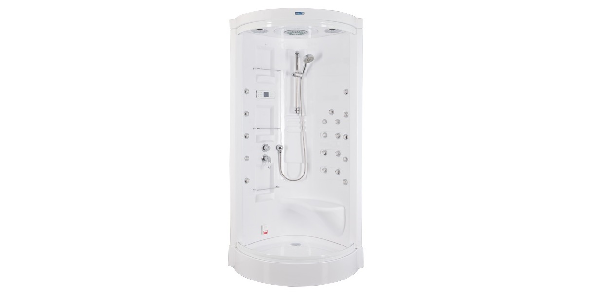 Душевая кабина Aquanet Malibu 86x86 с паром, прозрачное стекло 172287 - Вид №1