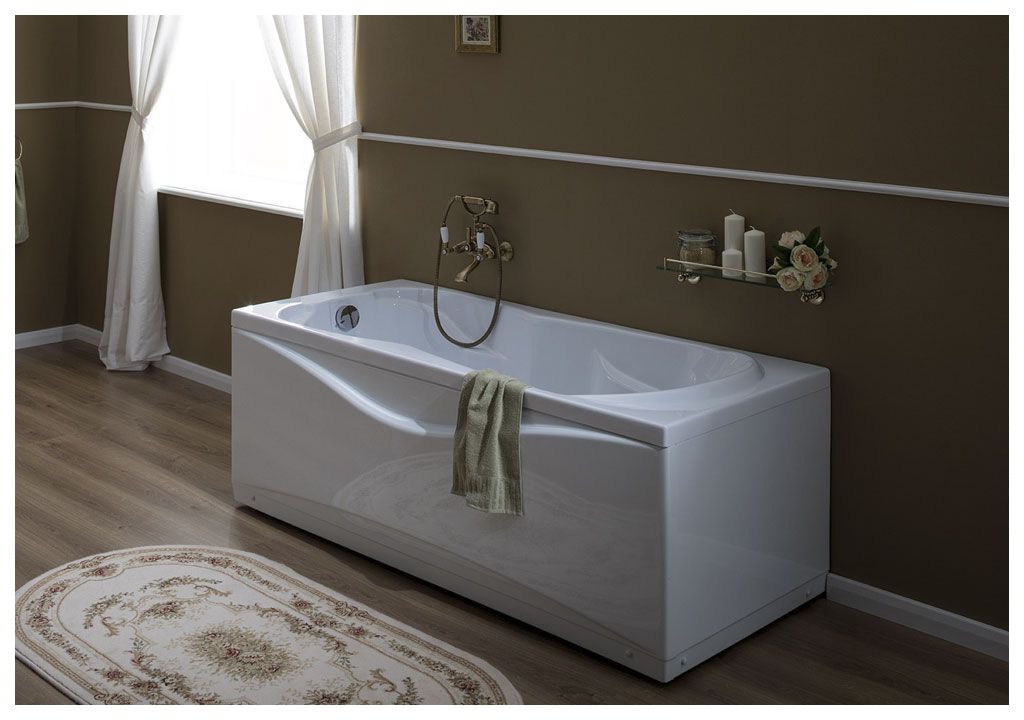 Акриловая ванна Aquanet Viola 180x75 (каркас + смеситель Aquanet Practic 2 AF111-63B) 002040470020404800216780 - Вид №7