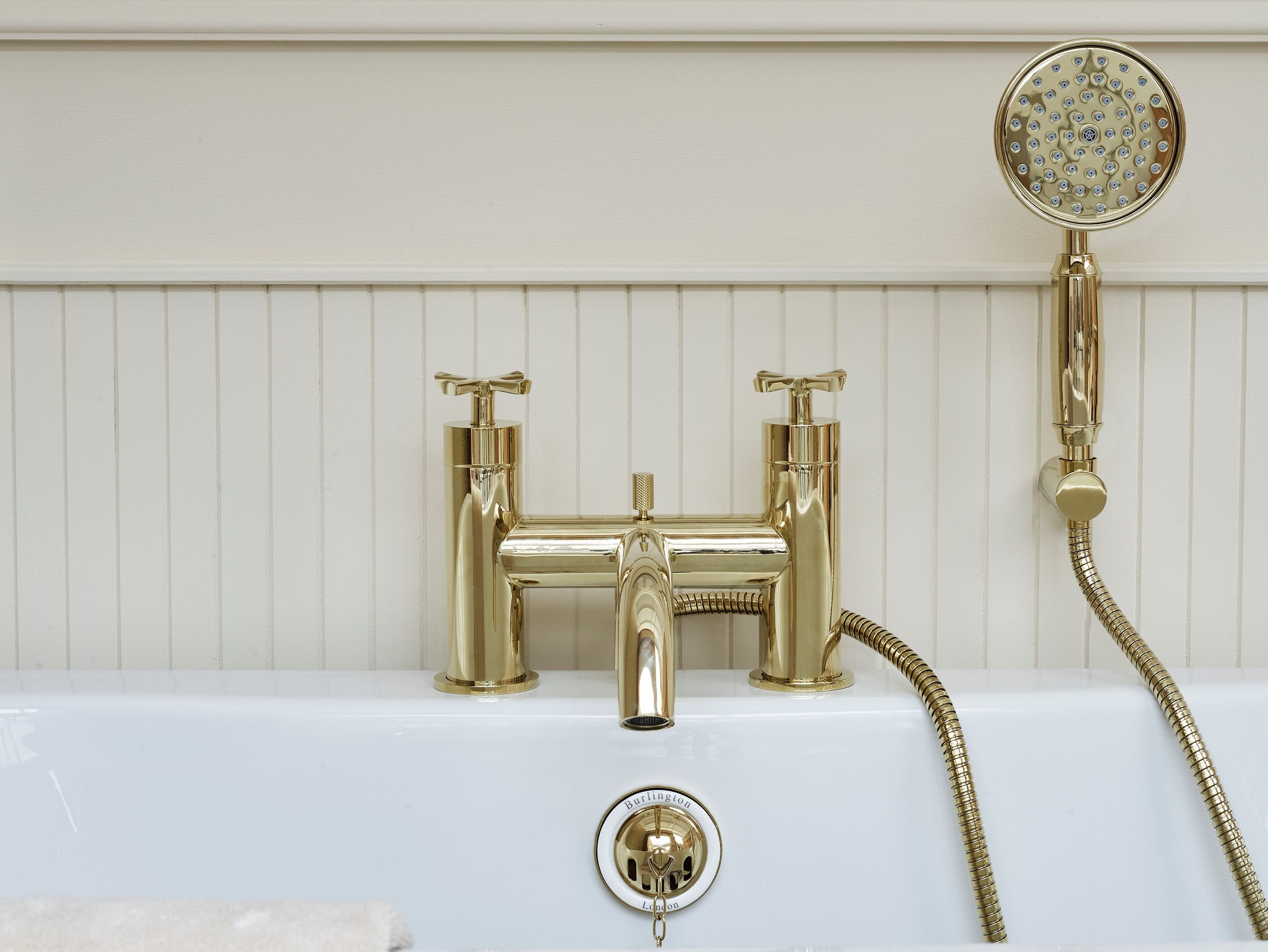 Смеситель для ванны с 2 отверстиями и ручным душем Burlington RIVIERA ARCH-00147596