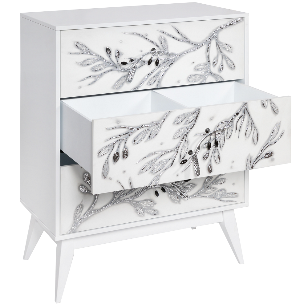 11629 Комод Oliva Branch Айс Античное серебро BOGACHO 4627196597396 - Вид №4