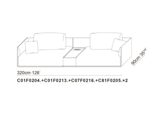 Модульный тканевый диван с отсеком для хранения CAMERICH ELAN ARCH-00039169 - Вид №4