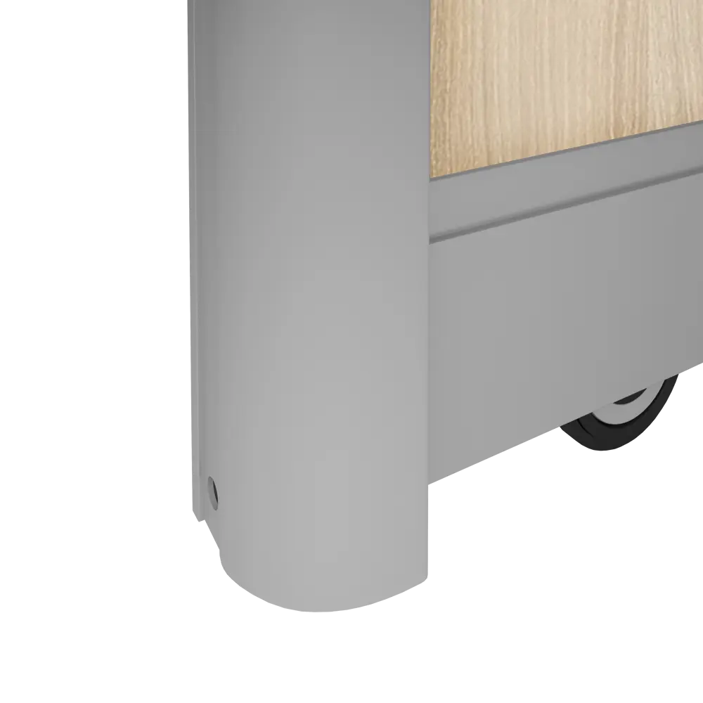 Дверь-купе Spaceo 2255x904 мм высота проема 2300 мм ЛДСП цвет акация светлая Spaceo home STLM-2159437 - Вид №3