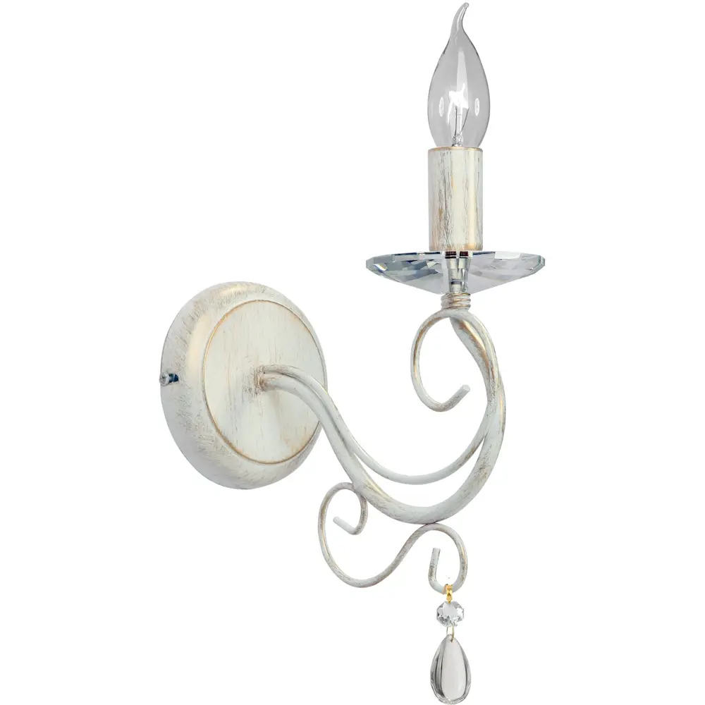 Бра Nevesta 1xE14x60 Вт, металл, цвет белый Vitaluce STLM-2167122