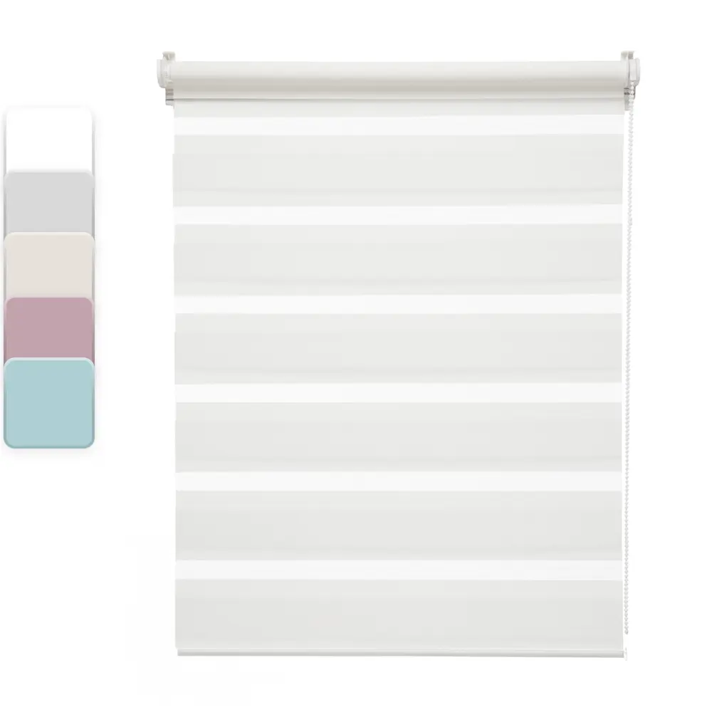 Штора рулонная день-ночь Inspire Peter 55x160 см белая White 0 STLM-2034878 - Вид №1