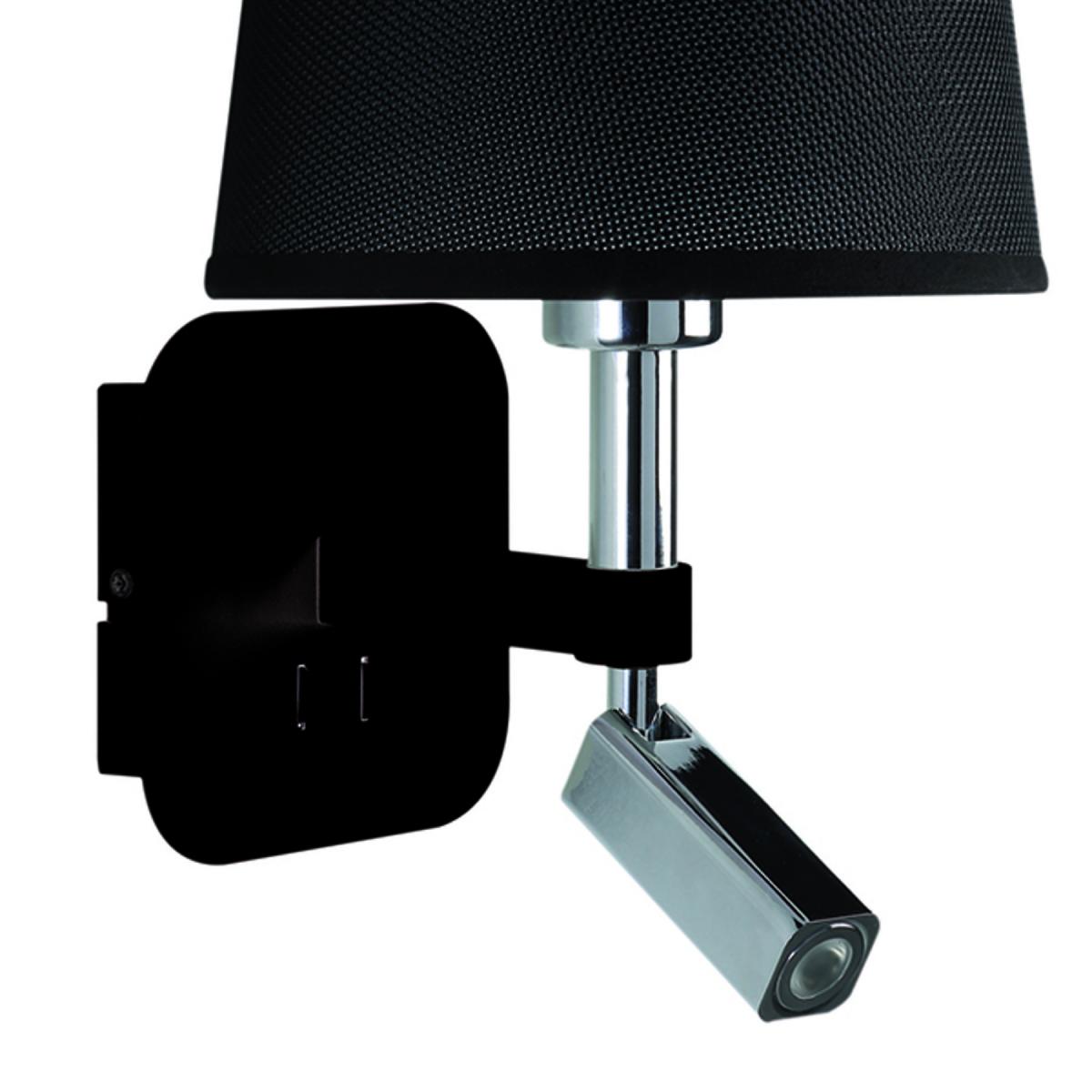 065603 Бра с ридером 5317+5238 черное Mantra Habana - Вид №2