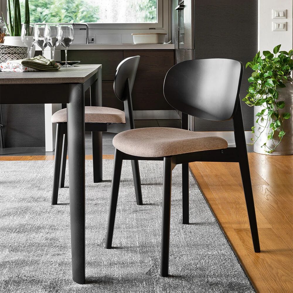 Стул из бука с мягким сиденьем Connubia EIDE ARCH-00123143 - Вид №1