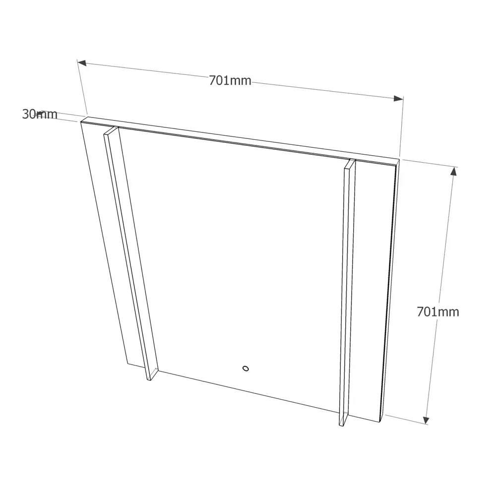 Зеркало Land с подсветкой 70x70 см VIGO STLM-2059004 - Вид №5