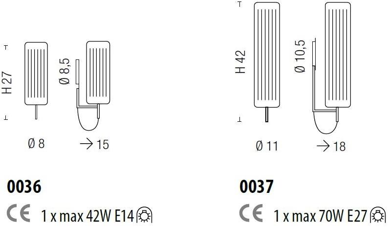 Sylcom Настенный светильник из стекла Korinthos 0036/0037 - Вид №2
