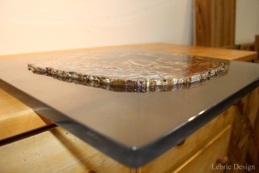 ANTICO TRENTINO Низкий круглый журнальный столик из полимера Tavoli in legno pietrificato sun-id-1452581 - Вид №25