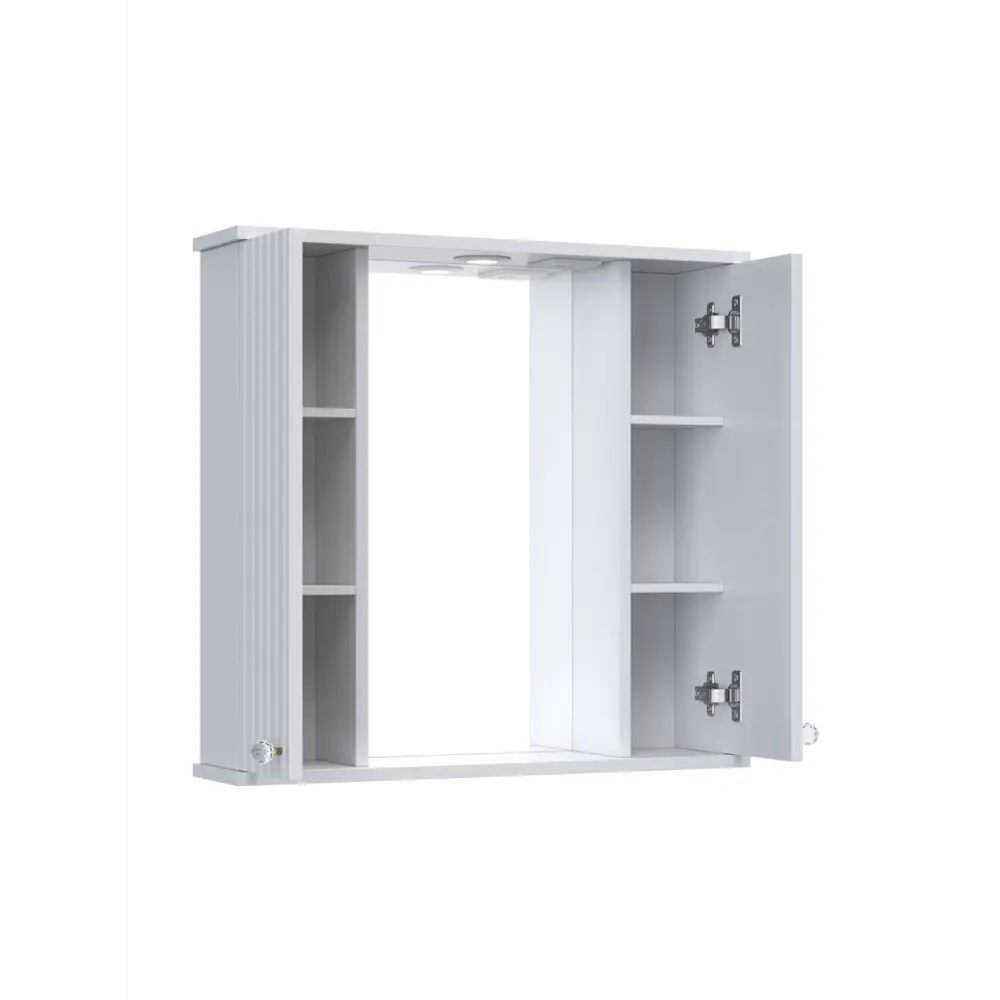Шкаф зеркальный подвесной Роллс 85 с подсветкой 72.2x85 см цвет белый Santreyd STLM-2058522 - Вид №1