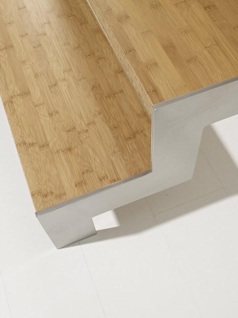 Fontanot П-образная открытая лестница из стали и дерева Lafont sun-id-1441708 - Вид №9