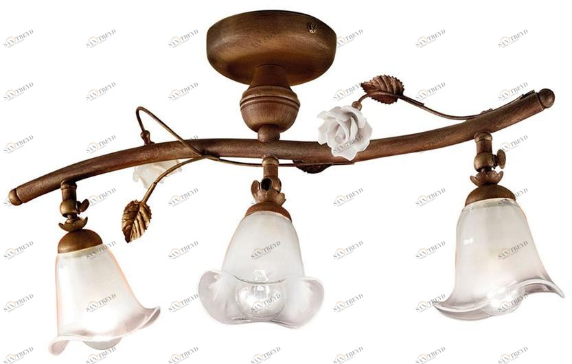 FERROLUCE Регулируемый керамический потолочный светильник с фиксированным кронштейном Siena C1186-3