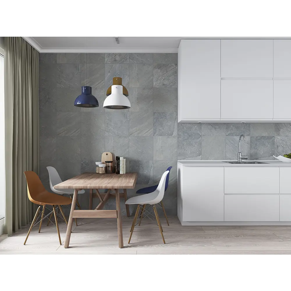 Керамогранит 40.5х40.5 см неполированный 1.804 м² цвет серый 82709768 STLM-2073007 ESTIMA Rock - Вид №1