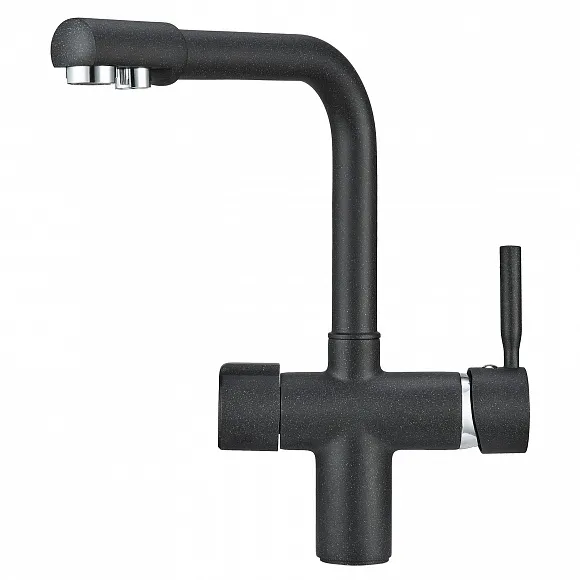 2088, ЧЁРНЫЙ, СМЕСИТЕЛЬ КУХОННЫЙ GRANULA 2088-ST102 - Вид №1