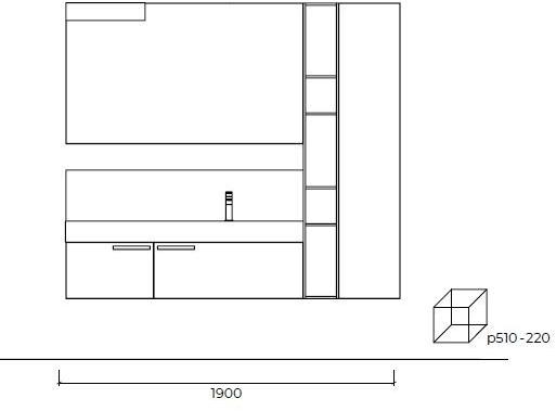 Cerasa Лаковая тумба под умывальник с зеркальной тумбой Cartabianca sun-id-1351529 - Вид №3