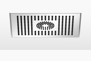 Тропический душ для встраиваемого потолочного монтажа 300 x 240 мм – матовое светлое золото