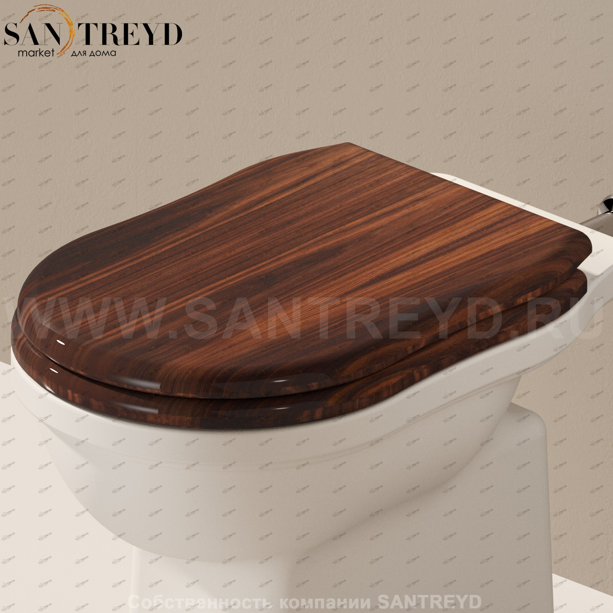 23NCWOOD Крышка сиденье для унитаза Ceramica Flaminia Efi