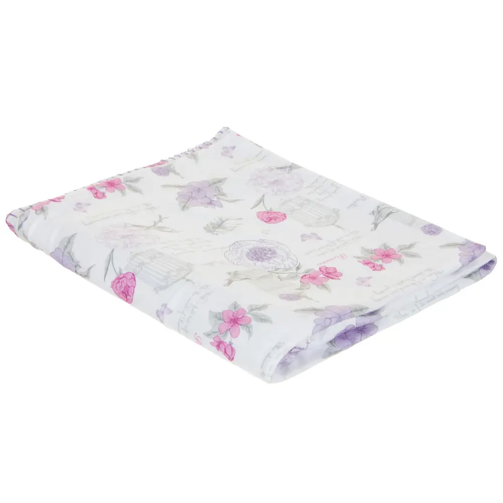 Плед «Мария» 130x170 см флис цвет белый Santreyd STLM-2122474