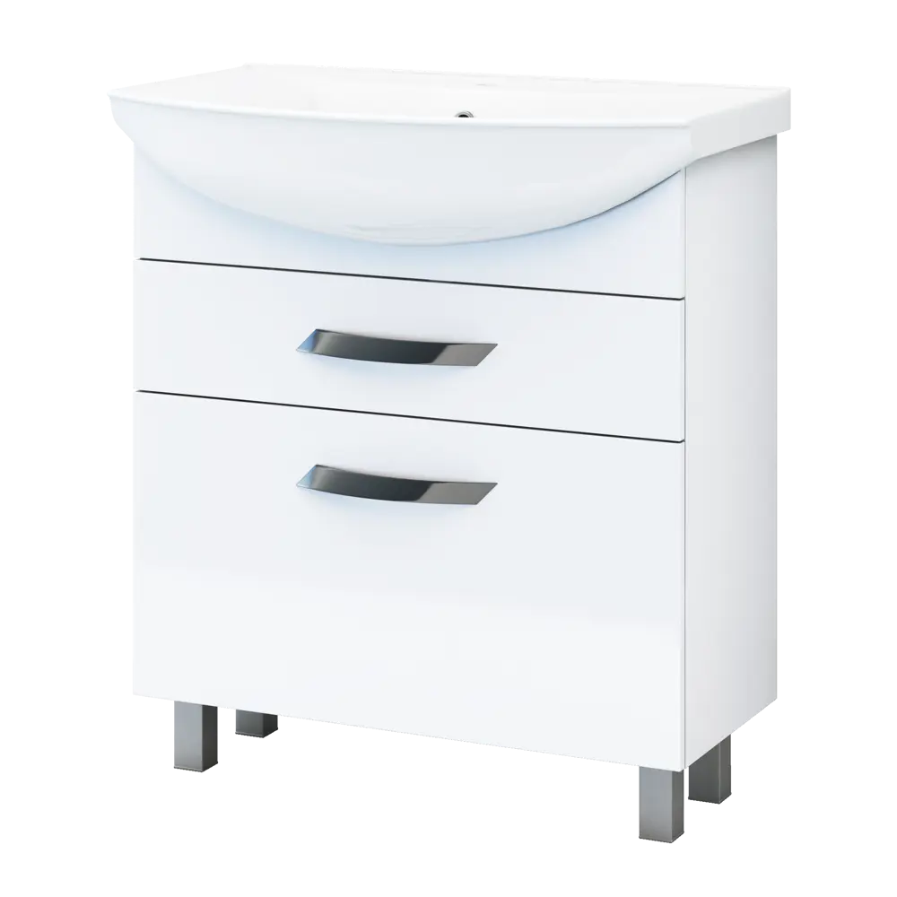 Тумба под раковину Vigo Moss 75 см, цвет белый STLM-2153784 - Вид №1