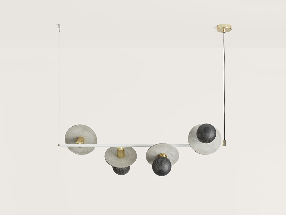 091804 Подвесной светильник белый - латунь Aromas del Campo Ohlala  - Вид №1