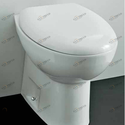 40016 Приставной унитаз напольный Зеленый Althea Ceramica Contract Fly Италия