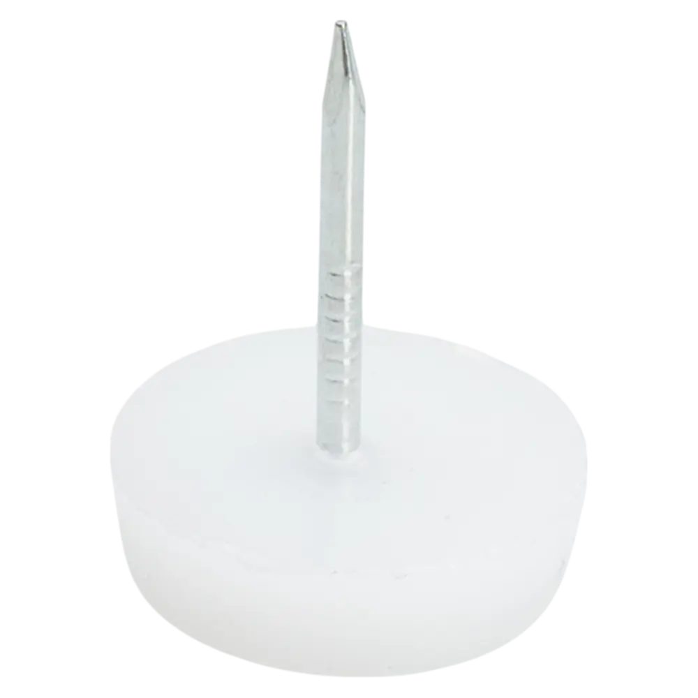 Подпятник на гвозде Tech-Krep круглый 20x14 мм пластик цвет белый 4 шт Santreyd STLM-2055370 - Вид №1