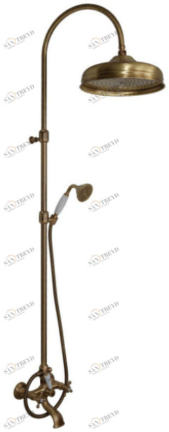 Душевая система MIGLIORE Revival.BR - бронза (ML.ARC-36.253.BR+BN.REV-402.BR+ML.ROM-35.630.BR+ML.RIC-33.106.BR+ML.RIC-30.150.BR) 