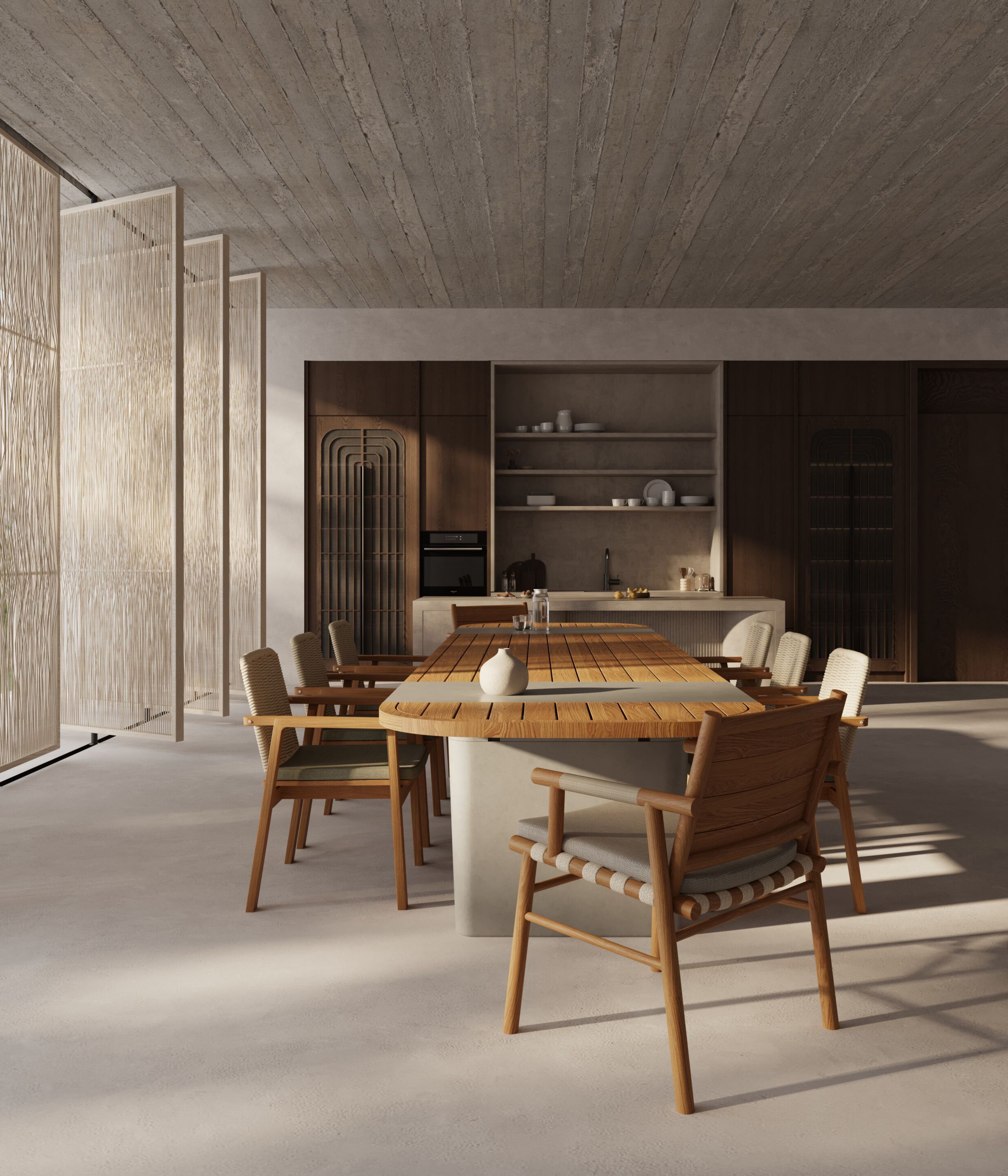 Прямоугольный садовый стол из тикового дерева YAAZ Semt ARCH-00089971 - Вид №1