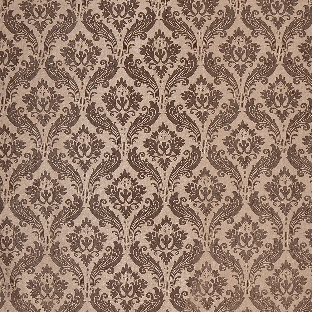 Ткань «Вензель» 1 п/м 145 см жаккард цвет коричневый ТОРГОВЫЙ ДОМ ТЕКСТИЛЬ STLM-2131530 - Вид №1