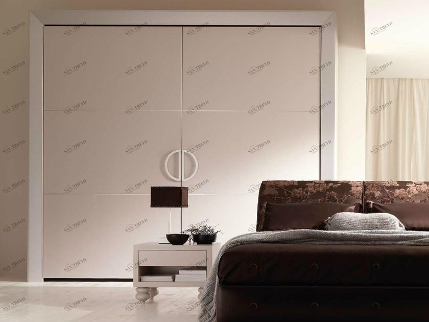 CorteZari Шкаф деревянный с копланарными дверцами Zoe silver 507